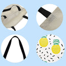Pineapple Printed Shoulder Shopping Bag Casual Large Tote Handbag 40*40CM