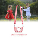 Portable Mini Cartoon Camera Cover Adjustable Silicone Shell (Pink Dog) Newly