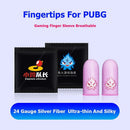 1 Pair Gaming Finger Sleeve Luminous Fingertips Cover Cots for PUBG (Pink)