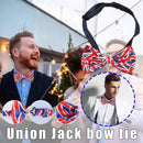 Men Pre Tied Bow Tie Union Jack Party Fancy Dress Platinum Jubilee Wedding Z4Q8