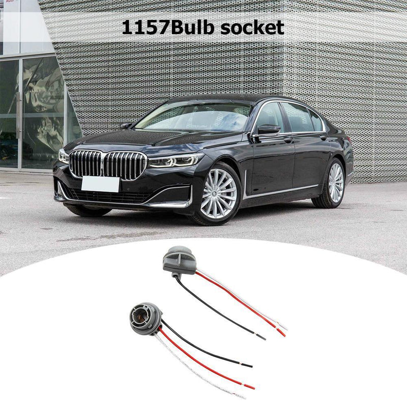 2pcs 1157 Car Bulb Holder Lamp Socket Adapter LED Side Light Wiring Connector