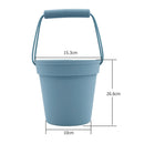 Silicone Beach Toys Digging Sand Tools Container Toys Storage Bucket (A)