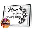 5D DIY Full Drill Diamond Painting Butterfly Cross Stitch Embroidery Crafts