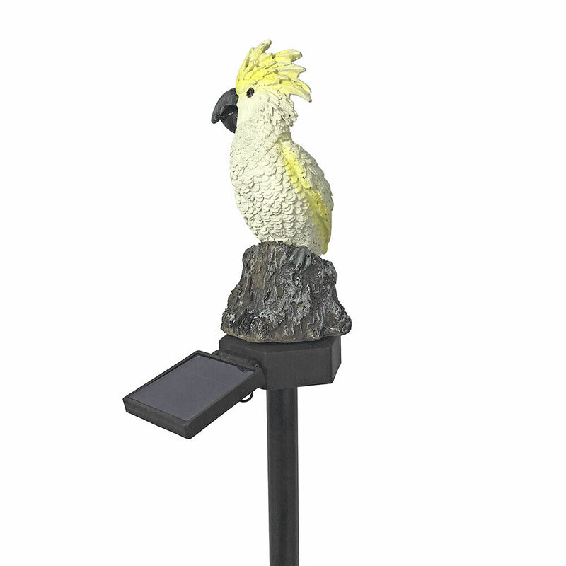Solar Power LED Parrot Lawn Light Waterproof Garden Landscape Lamp (Yellow)
