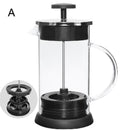 Press Coffee Brewer French Filter Manual Coffee Maker Kettle Glass Teapot