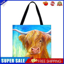 #A Cow Printed Shoulder Shopping Bag Casual Large Tote Handbag (40*40cm)