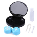 Portable Fashion Travel Square Contact Lens Case Set Glasses Wearing Tools