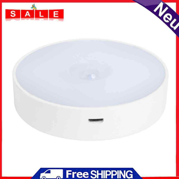 Round LED Night Light Human Body Induction Lamp for Living Room Bedroom Lighting