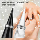 Acrylic Transparent Black Jewelry Holder Display Ring Holder Ring Stand