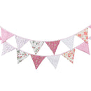 12 Flags 3.2m Retro Flowers Party Wedding Pennant Bunting Banner Decor