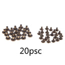20pcs Copper Leather Craft Belt Wallet Solid Brass Nail Rivets Screws(8)