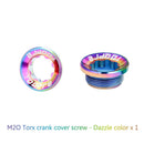 TOOPRE MTB Bike Crank Cover Screws Cap CNC M20x8mm BB Fixing Bolt (Color) Newly