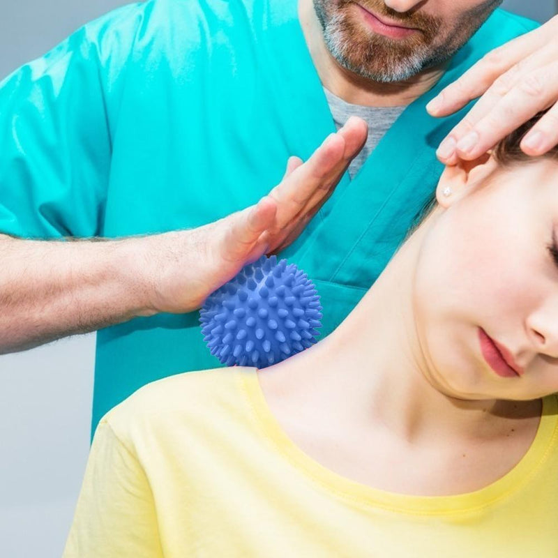 PVC Hand Massage Ball Hedgehog Sensory Training Grip Physiotherapy Fitness