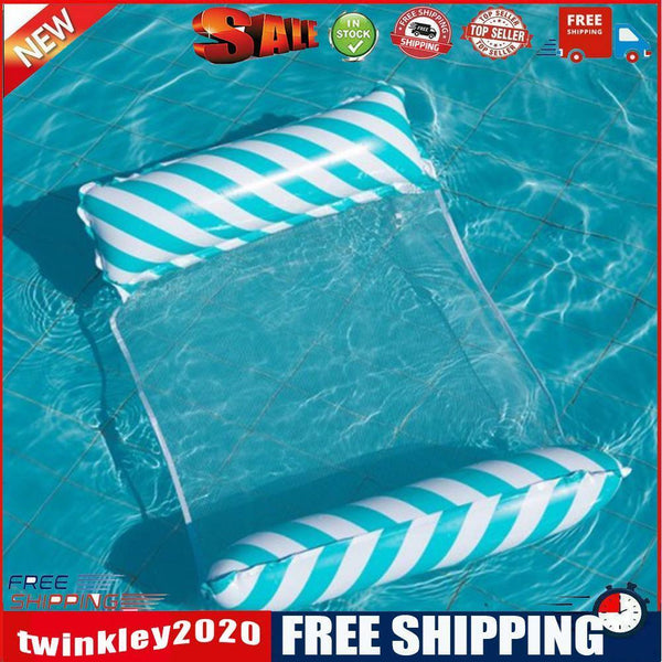 Floating Bed Inflatable Mattress Swimming Pool Beach Water Lounges (Blue)