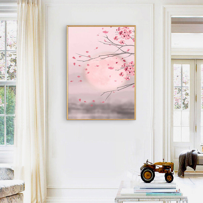 Blooming Apricot Flower Coloring Picture Oil Paint By Numbers DIY No Frame Gi