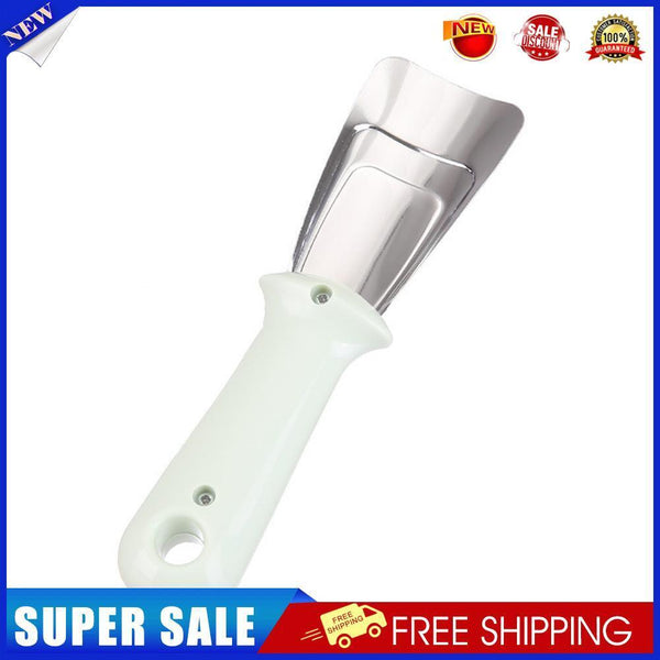 Fridge Ice Scraper Kitchen Ice Shovel Tool Stainless Steel Defroster (Green