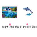 5D DIY Diamond Painting Dolphin Cross Stitch Embroidery Rhinestones Mosaic