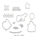 Chick Egg Happy Birthday Paper Cut Dies Silicone Seal Stamping Mold (A) Newly
