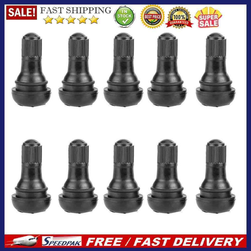 TR412 Snap-in Rubber Tubeless Tire Valve Stems for Car Motorcycle (50pcs)