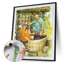 Oil Paint By Numbers Picture DIY Painting Old Lady Friend Acrylic Paint Decor