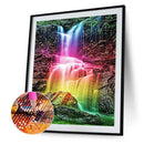 5D DIY Full Drill Diamond Painting Rainbow Waterfall Embroidery Mosaic Decor Kit