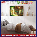 5D DIY Diamond Painting Old Wooden House Corridor Kits Full Round Drill Crafts