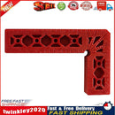 Right Angle Clamp Ruler L-Shaped Woodworking Positioning Fixture (Red) Newly