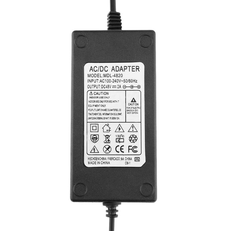 48V 2A AC to DC Power Adapter Converter 5.5*2.5mm for POE switch Newly