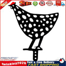 Acrylic Hollow Chicken Ornaments Backyard Lawn Stakes Yard Art Decor (D) Newly