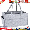 Baby Felt Storage Nursery Basket with Handle Large Pocket (Grey) Newly
