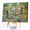 DIY Oil Paint By Number Town Scenery Canvas Artwork Living Room Hand Paint Decor