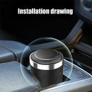 Black Car Ashtray Cup LED Indicator Smokeless Dual-Purpose Cigarette Holder#