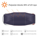 Waterproof Auto Tarpaulin Anti UV Car Sunshade Canopy (Dark Blue 4.2x2.1m) Newly