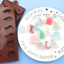 Cake Tools Baking Molds Santa Christmas Chocolate Mold Christmas Silicone Mold