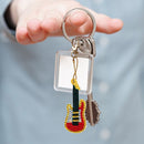 4pcs DIY Full Drill Diamond Key Chain Music Note Pendant Embroidery Keyrings Kit