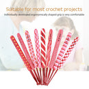 9pcs Soft Alumina Crochet Hooks Knitting Needle Set DIY Sewing Tools (C) Newly