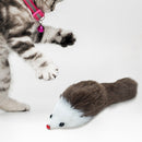 6pcs Pet Cats Toys Plush Simulation Big Mouse Funny Sounding Interactive Toys