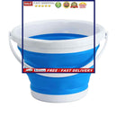 Foldable Bucket with Handle-Portable Pail Multi Purpose Bucket for Beach Camping