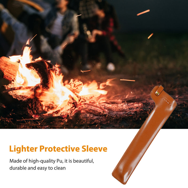 Leather Case - Fire Tongs Storage Bag BBQ Bonfire Stove Fireplace Supplies Tool