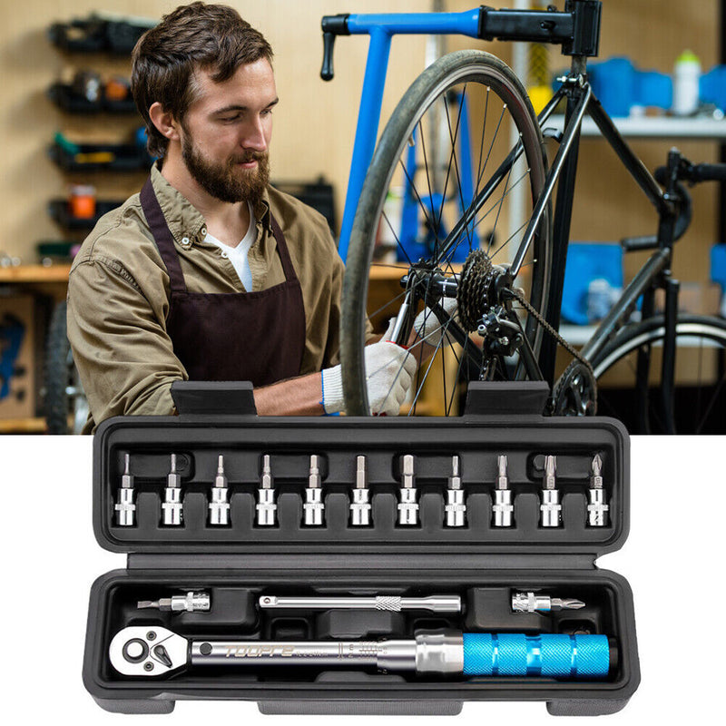 Adjustable Torque Bicycle Repair Tools Maintenance Kit for Road Mountain Bikes