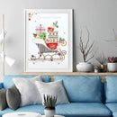 5D DIY Special Shaped Diamond Painting Sled Cross Stitch Mosaic Kits Needlework