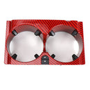 Car Center Console Water Cup Holder for Mercedes W212(Red carbon fibre)