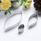 3pcs/set Metal Cookie Cutters Biscuit Mold Leaves Fondant Cake Mould