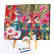 Fence Birds Flowers Oil Paint By Numbers Kit DIY Acrylic Painting on Canvas