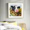 Flower Cow Canvas Painted Oil Paint By Numbers Wall Art Modern Bedroom Decor