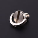 Camera Tripod Head Quick Change Plate Screw 1/4 D-Ring Convert Screw