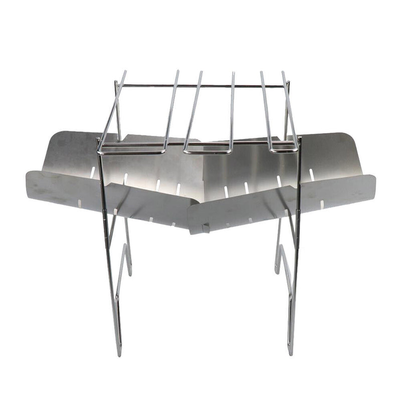 Foldable Stainless Steel BBQ Grill Rack Portable Camping Mini Barbecue Bracket