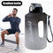 Sports Water Bottle Outdoor Fitness Travel Leakproof Frosted Cups (Black) Newly