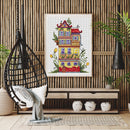 11CT Full Cross Stitch Spring Hat DIY Printed Wall Art Crafts Home Decoration