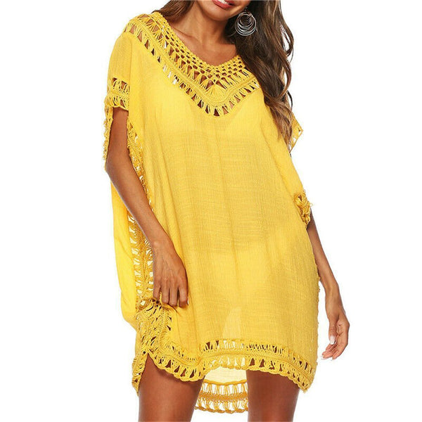 Women Beach Swimsuit Swimwear Summer Bikini Cover Up Sarong Beach Dress